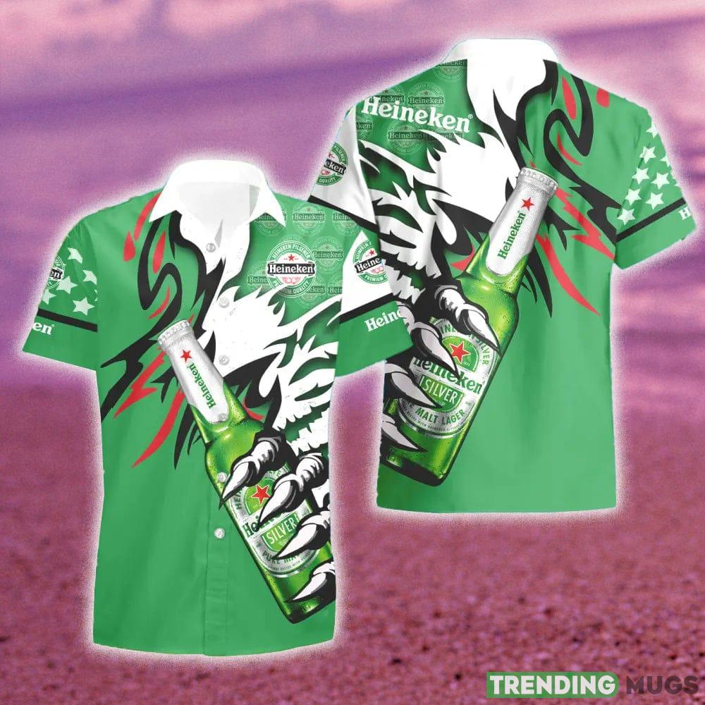 Heineken Monster Claw Gift Hawaiian Set Shirt And Short Summer Beach Hawaiian & Short Heineken Monster Claw Gift Hawaiian Set Shirt And Short Summer Beach Hawaiian & Short