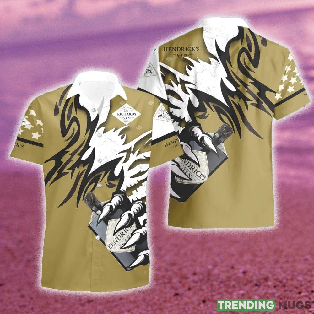 Hendrick's Gin Monster Claw Gift Hawaiian Set Shirt And Short Summer Beach Hawaiian & Short Hendrick's Gin Monster Claw Gift Hawaiian Set Shirt And Short Summer Beach Hawaiian & Short