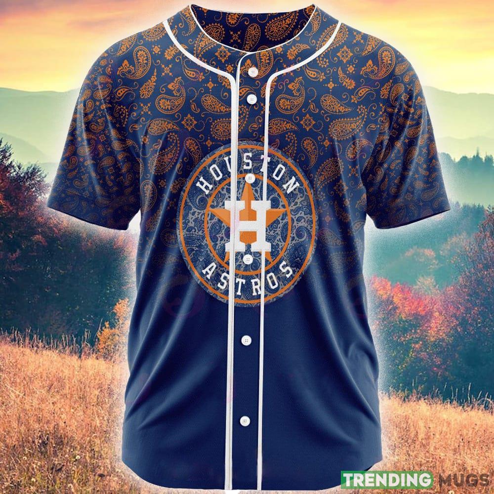 Houston Astros Design MLB Jersey Shirt Custom Number And Name For Men And Women Gift Fans - Houston Astros-CUSTOM MLB Paisley Pattern Jersey_1 Houston Astros Design MLB Jersey Shirt Custom Number And Name For Men And Women Gift Fans - Houston Astros-CUSTOM MLB Paisley Pattern Jersey_1