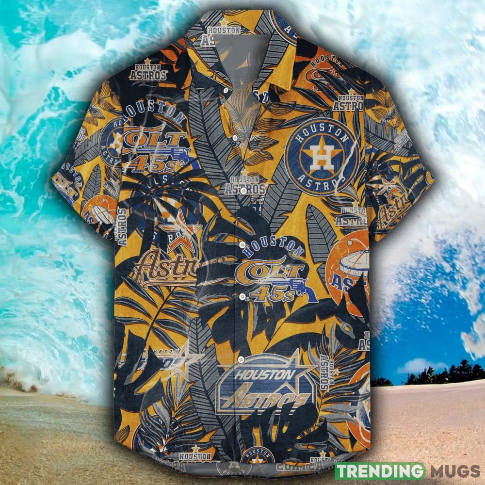 Houston Astros Hawaiian Retro Logo MLB Summer Beach Men And Women Gift For Fans - Houston Astros Hawaiian Retro “Logo Revolution” MLB_1 Houston Astros Hawaiian Retro Logo MLB Summer Beach Men And Women Gift For Fans - Houston Astros Hawaiian Retro “Logo Revolution” MLB_1