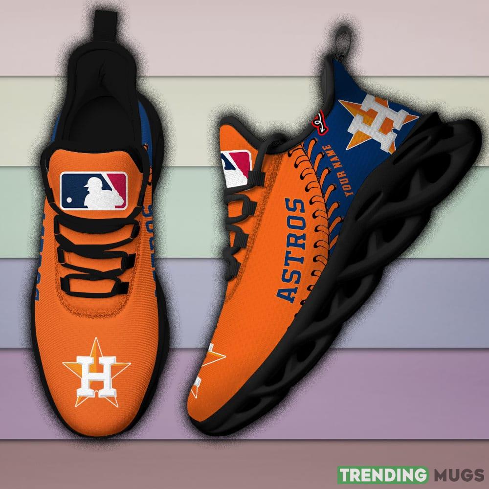 Houston Astros MLB MAX SOUL SHOES Custom Name For Men And Women Running Sneakers Max Soul Houston Astros MLB MAX SOUL SHOES Custom Name For Men And Women Running Sneakers Max Soul