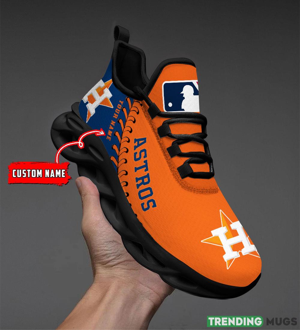 Houston Astros MLB MAX SOUL SHOES Custom Name For Men And Women Running Sneakers Max Soul Houston Astros MLB MAX SOUL SHOES Custom Name For Men And Women Running Sneakers Max Soul