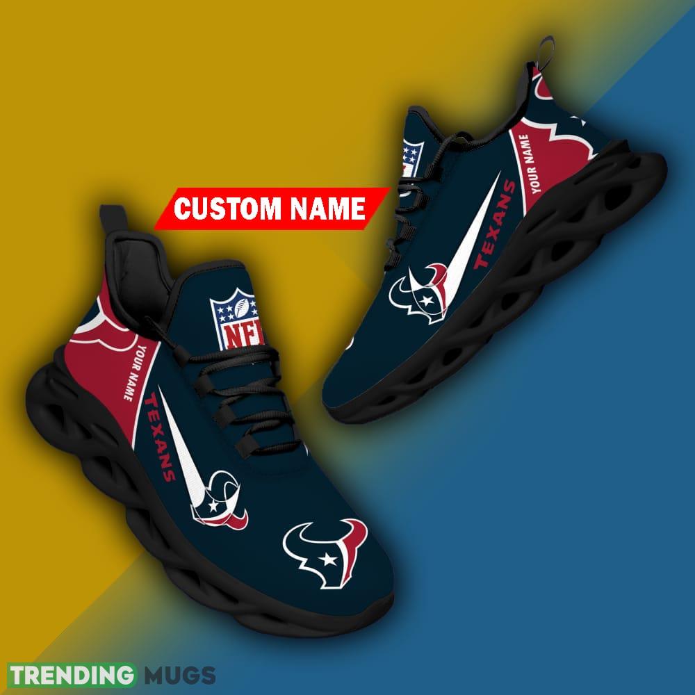 Houston Texans Custom Name Luxury Brand NFL Max Soul Shoes Gift For Men Women Max Soul Houston Texans Custom Name Luxury Brand NFL Max Soul Shoes Gift For Men Women Max Soul