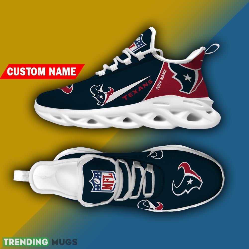 Houston Texans Custom Name Luxury Brand NFL Max Soul Shoes Gift For Men Women Max Soul Houston Texans Custom Name Luxury Brand NFL Max Soul Shoes Gift For Men Women Max Soul