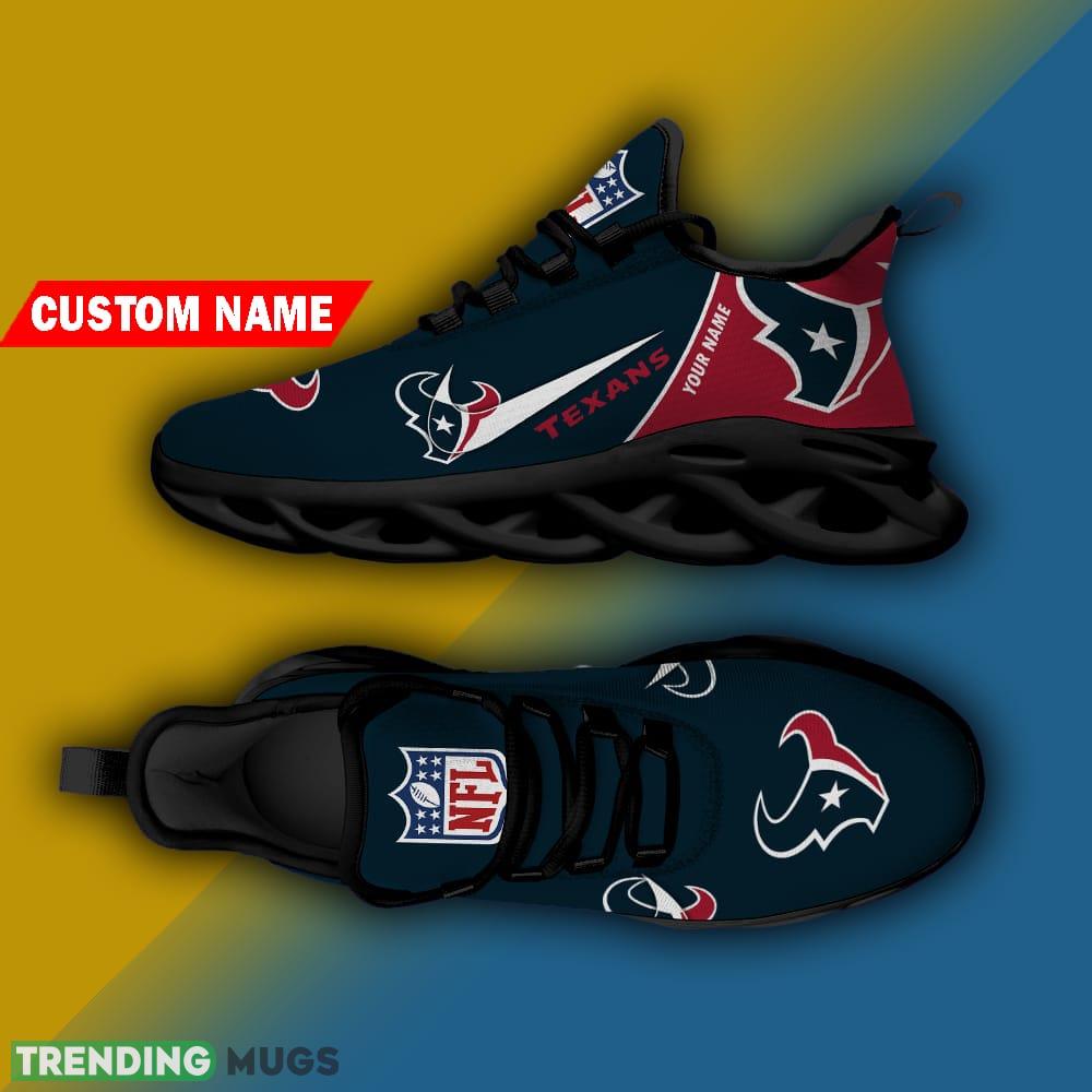 Houston Texans Custom Name Luxury Brand NFL Max Soul Shoes Gift For Men Women Max Soul Houston Texans Custom Name Luxury Brand NFL Max Soul Shoes Gift For Men Women Max Soul