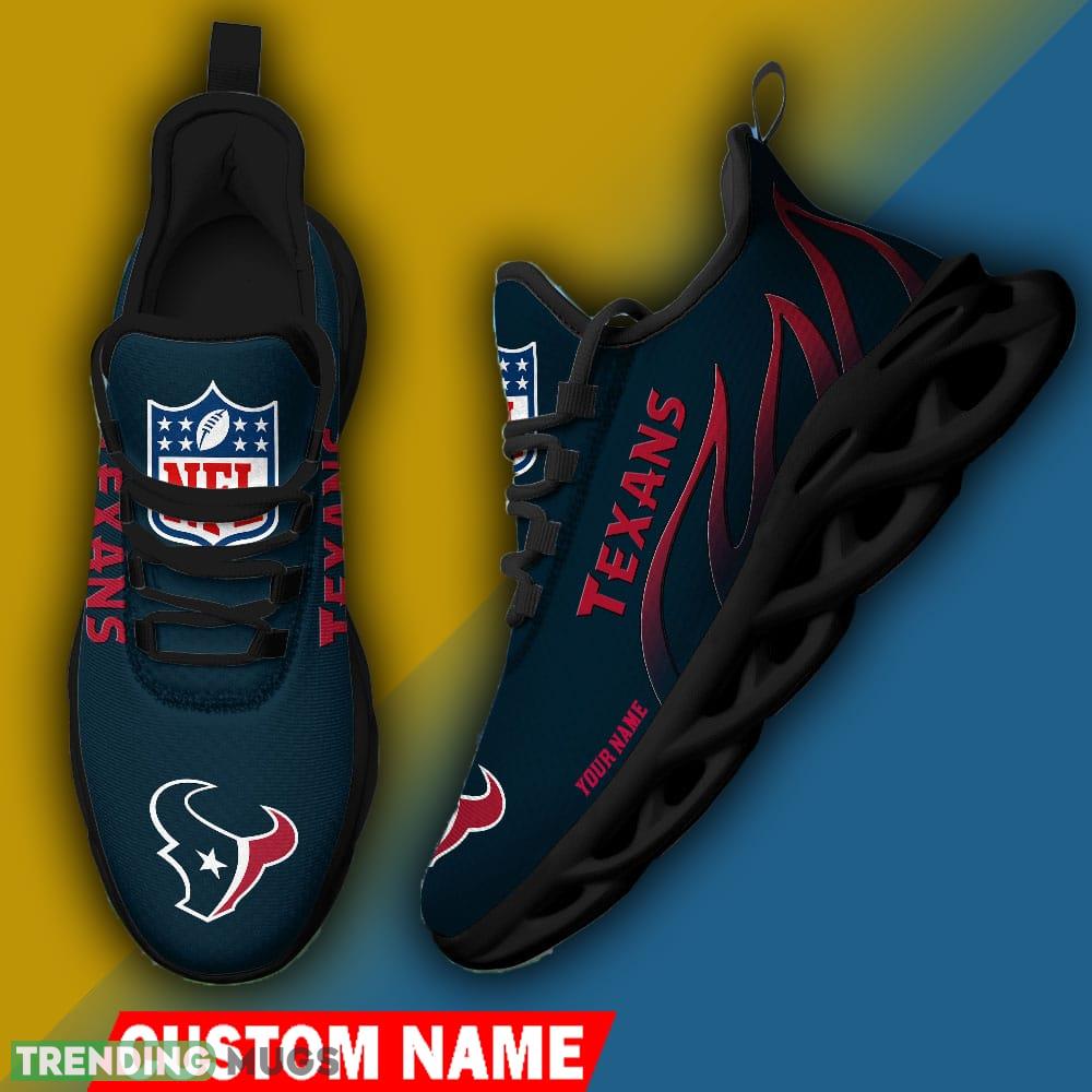 Houston Texans Custom Name NFL Logo Flame Max Soul Shoes For Men Women - Houston Texans Personalized NFL Logo Flame Max Soul Shoes_3 Houston Texans Custom Name NFL Logo Flame Max Soul Shoes For Men Women - Houston Texans Personalized NFL Logo Flame Max Soul Shoes_3