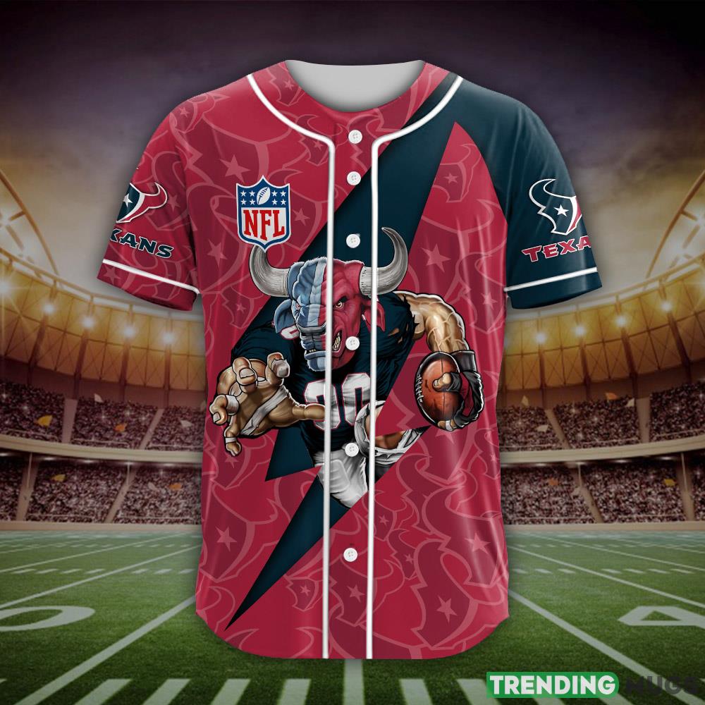 Houston Texans NFL Custom Name Baseball Jersey Shirt Gift For Men And Women Fans Football Jersey Houston Texans NFL Custom Name Baseball Jersey Shirt Gift For Men And Women Fans Football Jersey