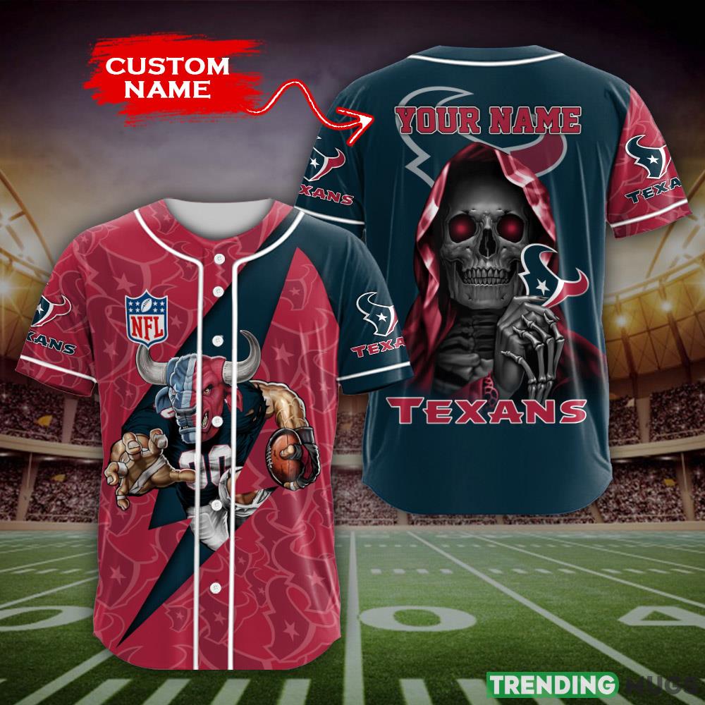 Houston Texans NFL Custom Name Baseball Jersey Shirt Gift For Men And Women Fans - Houston Texans-NFL Custom Name Baseball JerseY_1 Houston Texans NFL Custom Name Baseball Jersey Shirt Gift For Men And Women Fans - Houston Texans-NFL Custom Name Baseball JerseY_1