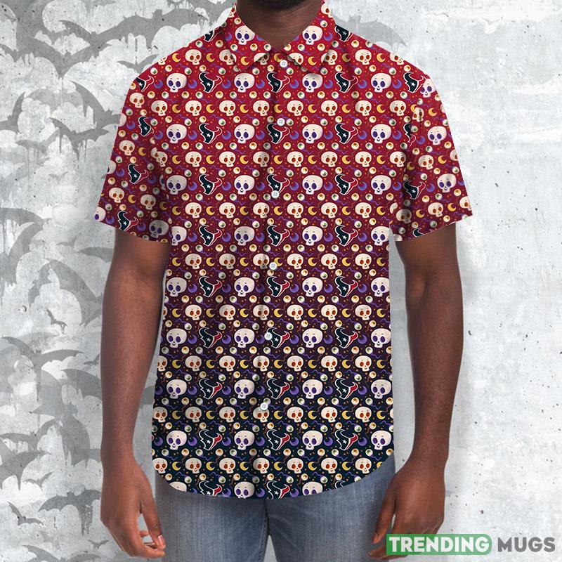 Houston Texans Skull NFL Hawaii Shirt For Men And Women Gift Hawaiian Shirt Fans - Houston Texans Skull NFL Hawaiian Shirt_1 Houston Texans Skull NFL Hawaii Shirt For Men And Women Gift Hawaiian Shirt Fans - Houston Texans Skull NFL Hawaiian Shirt_1