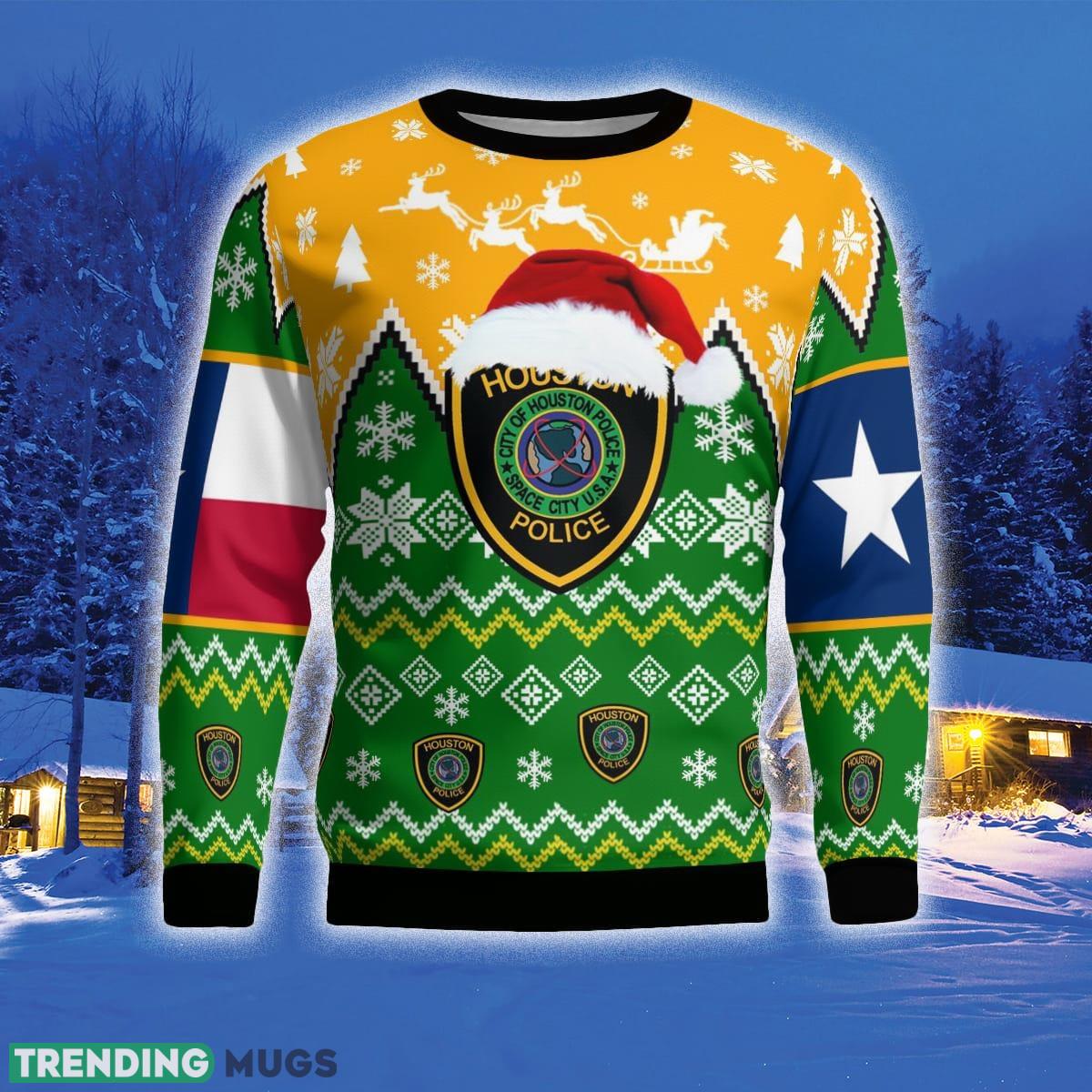 Houston Texas Houston Police Department 3D Sweater For Men And Women Gift For Christmas 3D Sweater Houston Texas Houston Police Department 3D Sweater For Men And Women Gift For Christmas 3D Sweater