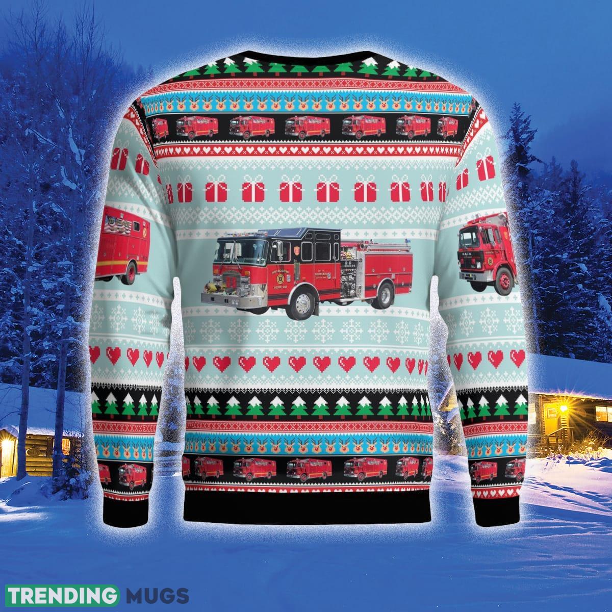 Hudson New York City of Hudson Fire Department 3D Sweater Style 5 Gift For Ugly Christmas 3D Sweater Hudson New York City of Hudson Fire Department 3D Sweater Style 5 Gift For Ugly Christmas 3D Sweater