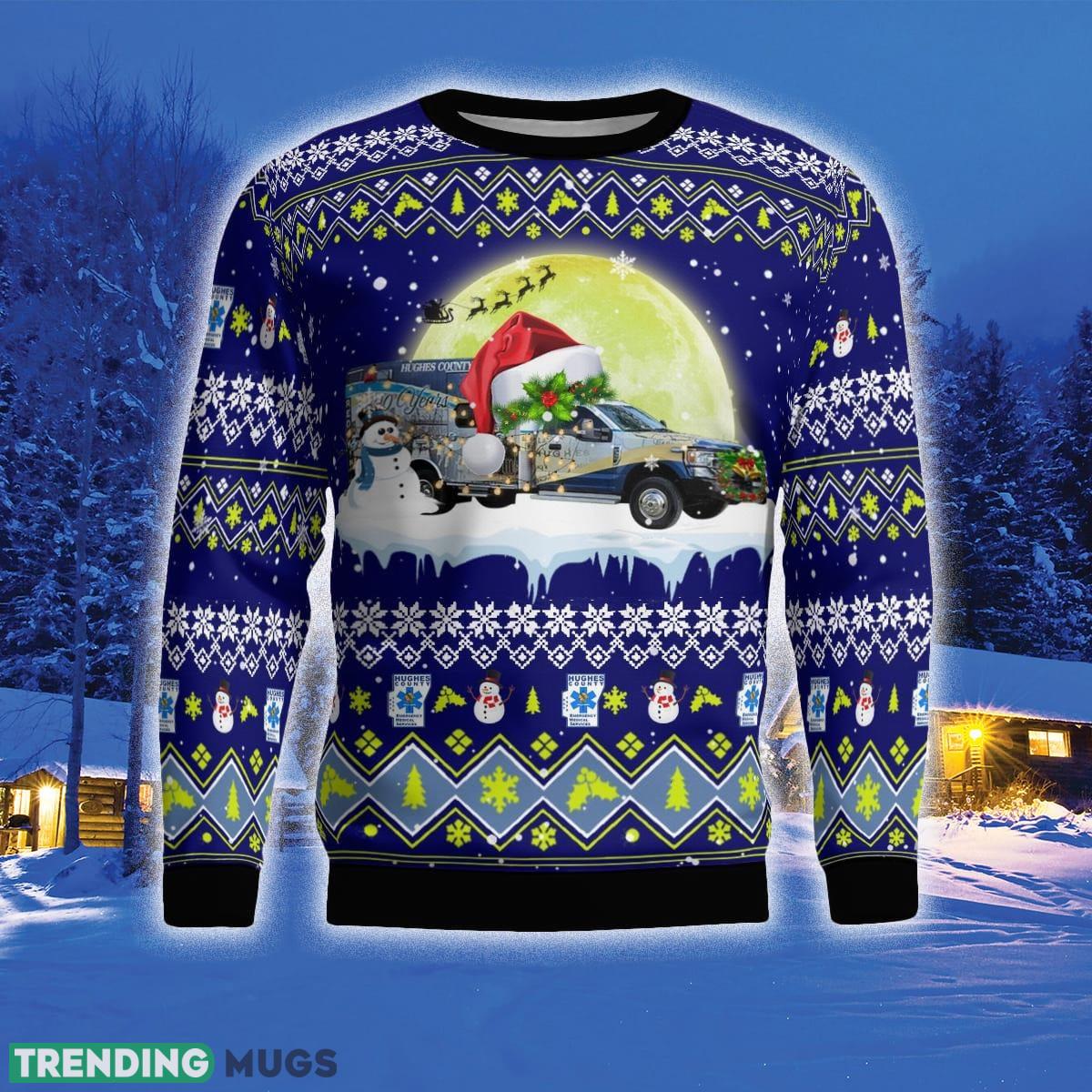 Hughes County Emergency Medical Service 3D Sweater Style 5 Gift For Ugly Christmas 3D Sweater Hughes County Emergency Medical Service 3D Sweater Style 5 Gift For Ugly Christmas 3D Sweater