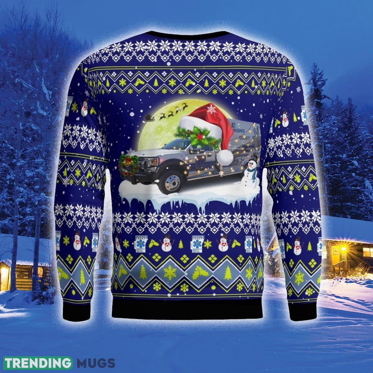 Hughes County Emergency Medical Service 3D Sweater Style 6 Gift For Ugly Christmas 3D Sweater Hughes County Emergency Medical Service 3D Sweater Style 6 Gift For Ugly Christmas 3D Sweater