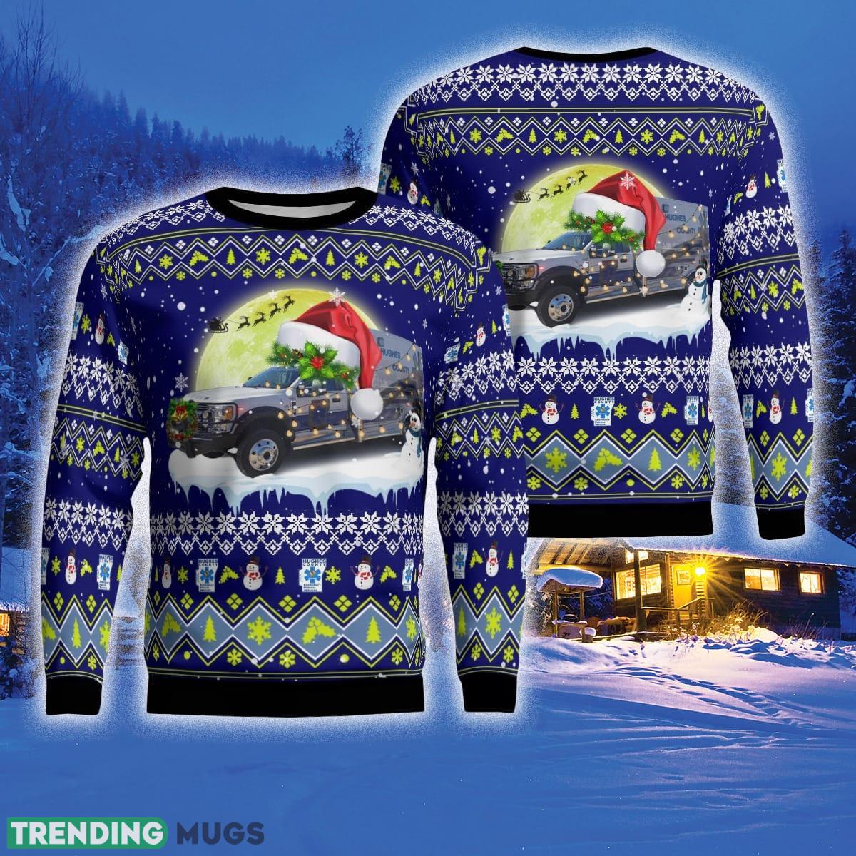Hughes County Emergency Medical Service 3D Sweater Style 6 Gift For Ugly Christmas - Hughes County Emergency Medical Service Christmas Ugly Sweater_1 Hughes County Emergency Medical Service 3D Sweater Style 6 Gift For Ugly Christmas - Hughes County Emergency Medical Service Christmas Ugly Sweater_1