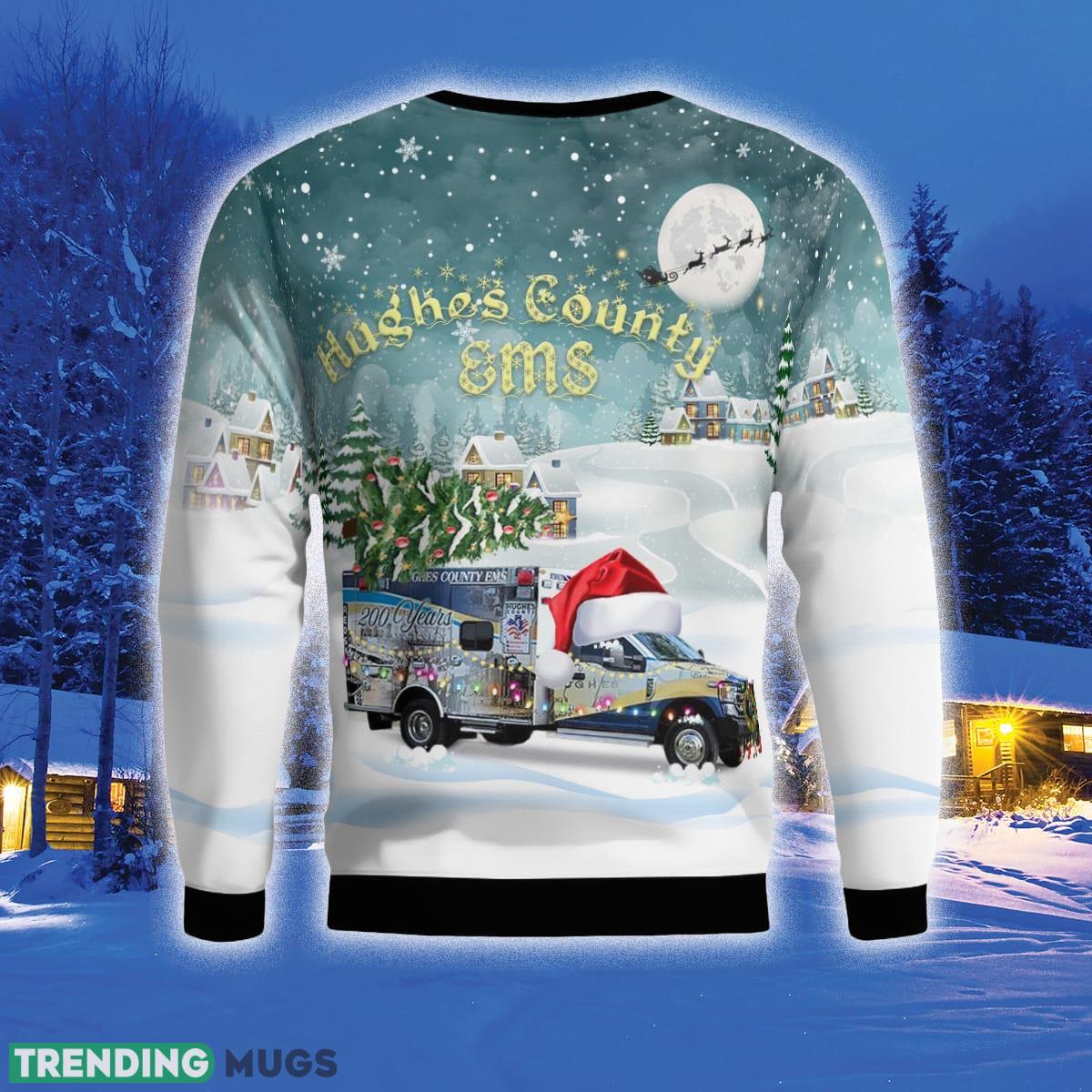 Hughes County Emergency Medical Service 3D Sweater Style 9 Gift For Ugly Christmas 3D Sweater Hughes County Emergency Medical Service 3D Sweater Style 9 Gift For Ugly Christmas 3D Sweater