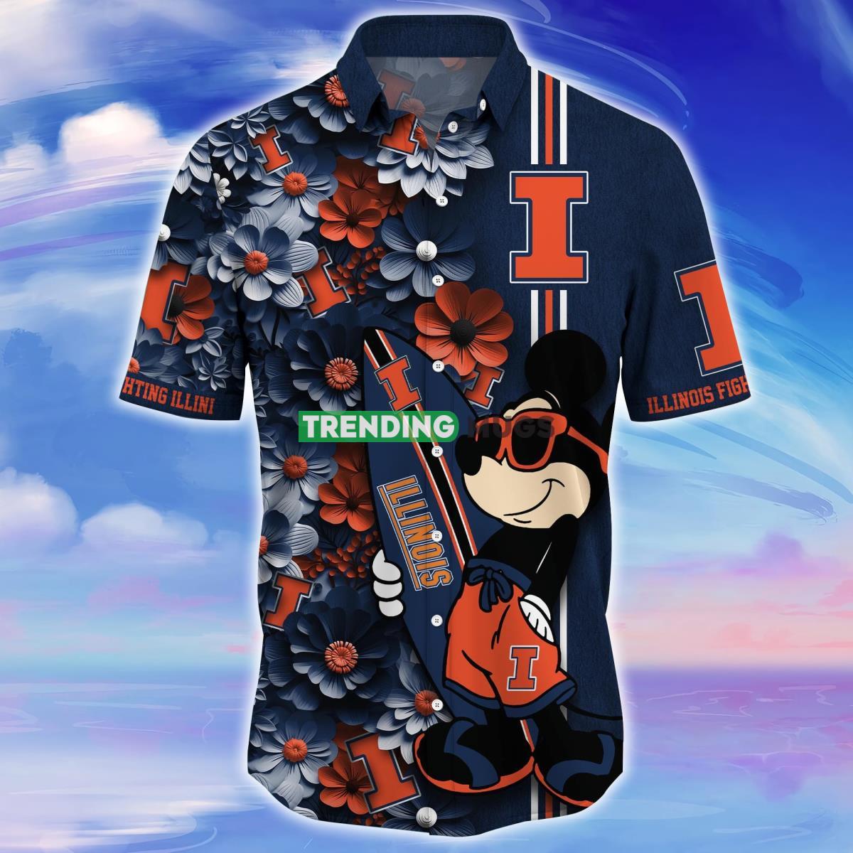 Illinois Fighting Illini Trending Hawaiian Shirt Best Gift For Fans Hawaiian Shirt Illinois Fighting Illini Trending Hawaiian Shirt Best Gift For Fans Hawaiian Shirt