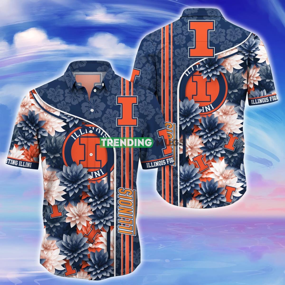 Illinois Fighting Illini Trending Hawaiian Shirt For Fans Product Photo 1