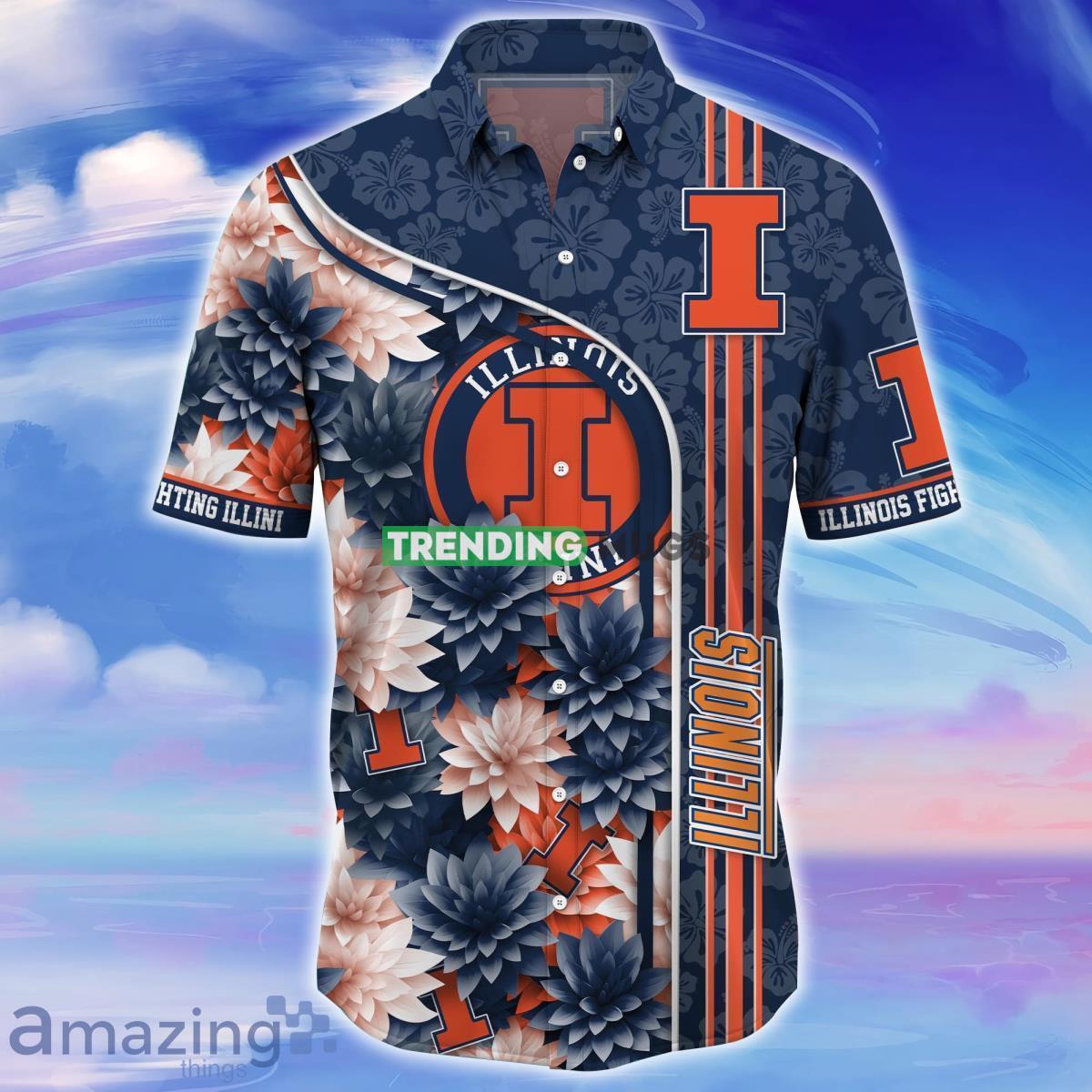 Illinois Fighting Illini Trending Hawaiian Shirt For Men Women Hawaiian Shirt Illinois Fighting Illini Trending Hawaiian Shirt For Men Women Hawaiian Shirt