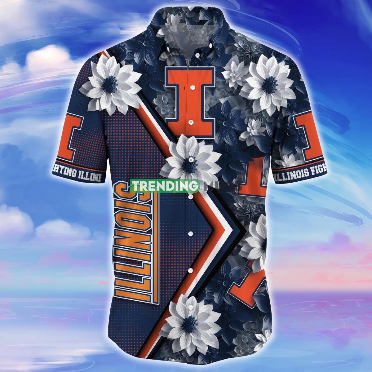 Illinois Fighting Illini Trending Hawaiian Shirt Gift For Fans Hawaiian Shirt Illinois Fighting Illini Trending Hawaiian Shirt Gift For Fans Hawaiian Shirt