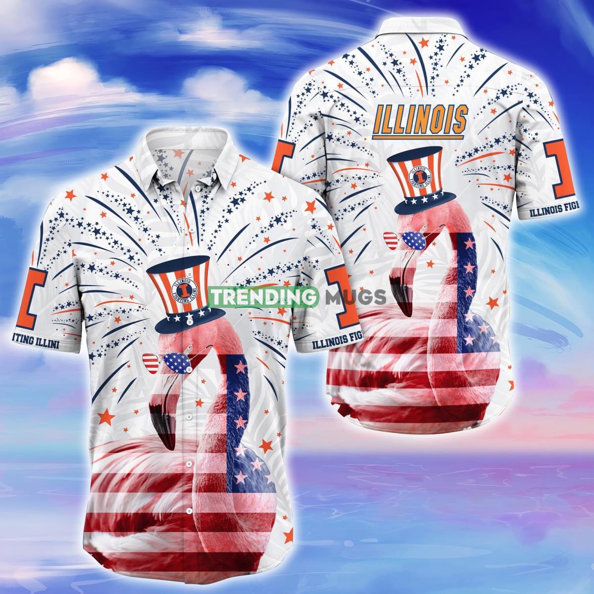 Illinois Fighting Illini Trending Hawaiian Shirt Gift For Men Women Product Photo 1
