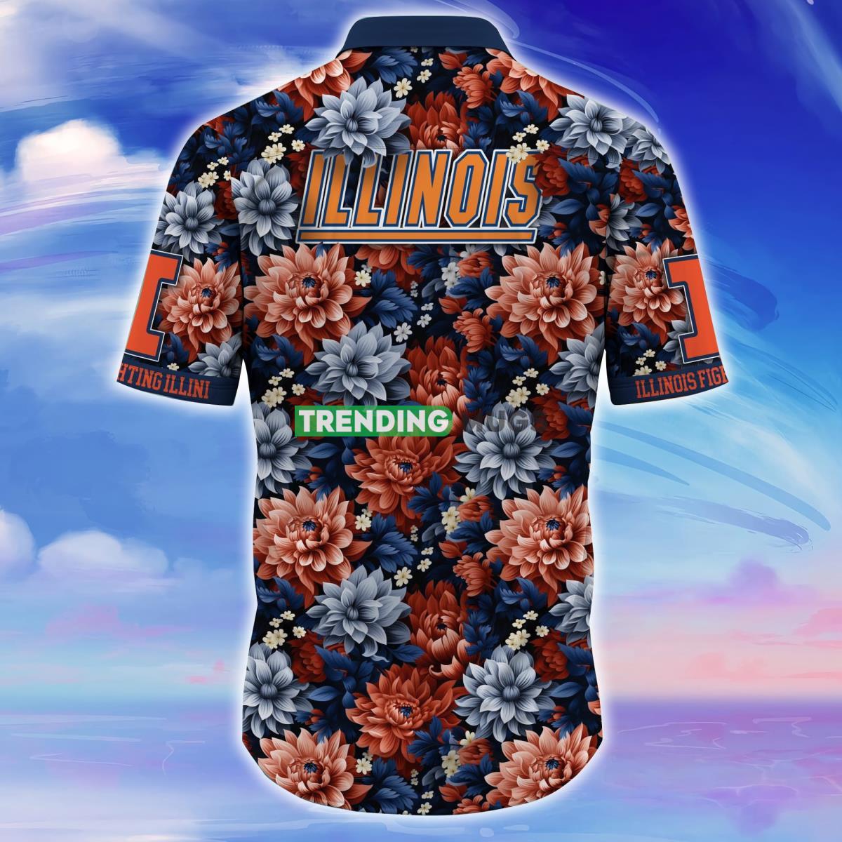 Illinois Fighting Illini Trending Hawaiian Shirt Great Gift For Fans Hawaiian Shirt Illinois Fighting Illini Trending Hawaiian Shirt Great Gift For Fans Hawaiian Shirt