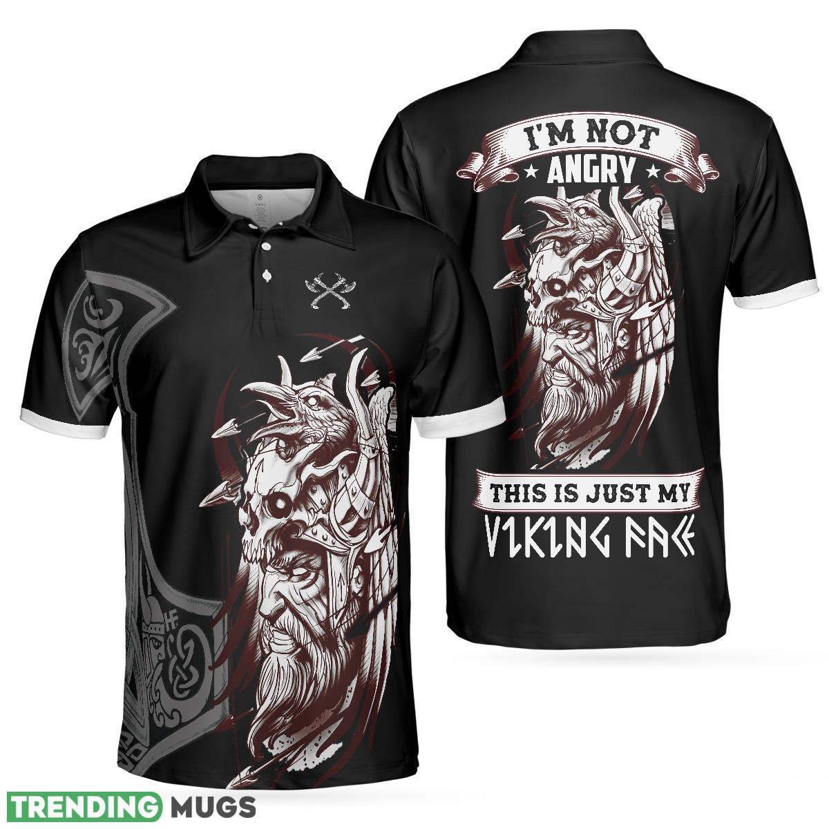I'm Not Angry This Is Just My Viking Face, Cool Black Viking Shirt Polo Shirt - I'm Not Angry This Is Just My Viking Face Polo Shirt, Cool Black Viking Shirt For Men_1 I'm Not Angry This Is Just My Viking Face, Cool Black Viking Shirt Polo Shirt - I'm Not Angry This Is Just My Viking Face Polo Shirt, Cool Black Viking Shirt For Men_1