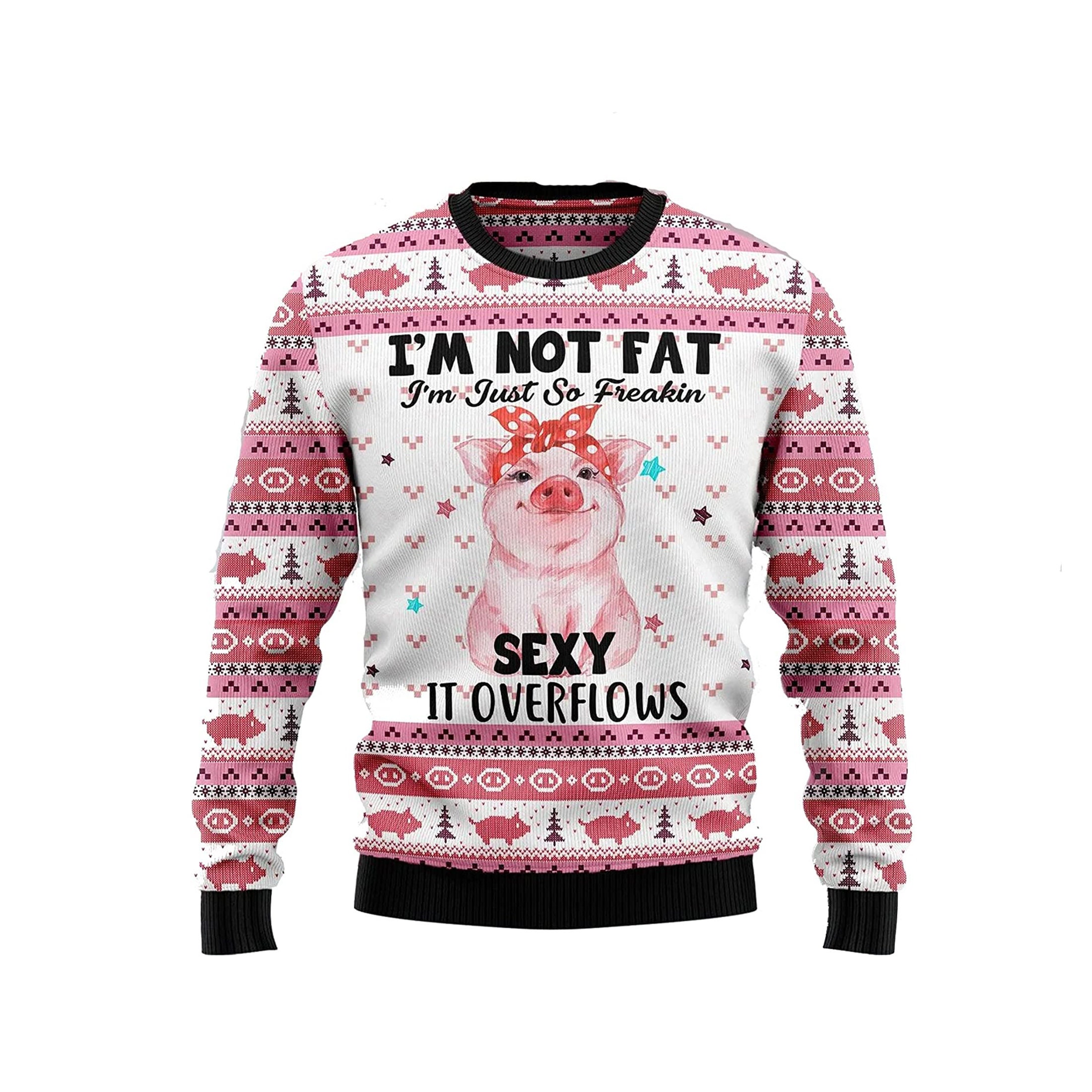 Im Not Fat Im Just So Freakin Sexy It Overflows Ugly Knitted Whiskey Christmas 3D Sweater For Men And Women - 280823-182328 Im Not Fat Im Just So Freakin Sexy It Overflows Ugly Knitted Whiskey Christmas 3D Sweater For Men And Women - 280823-182328