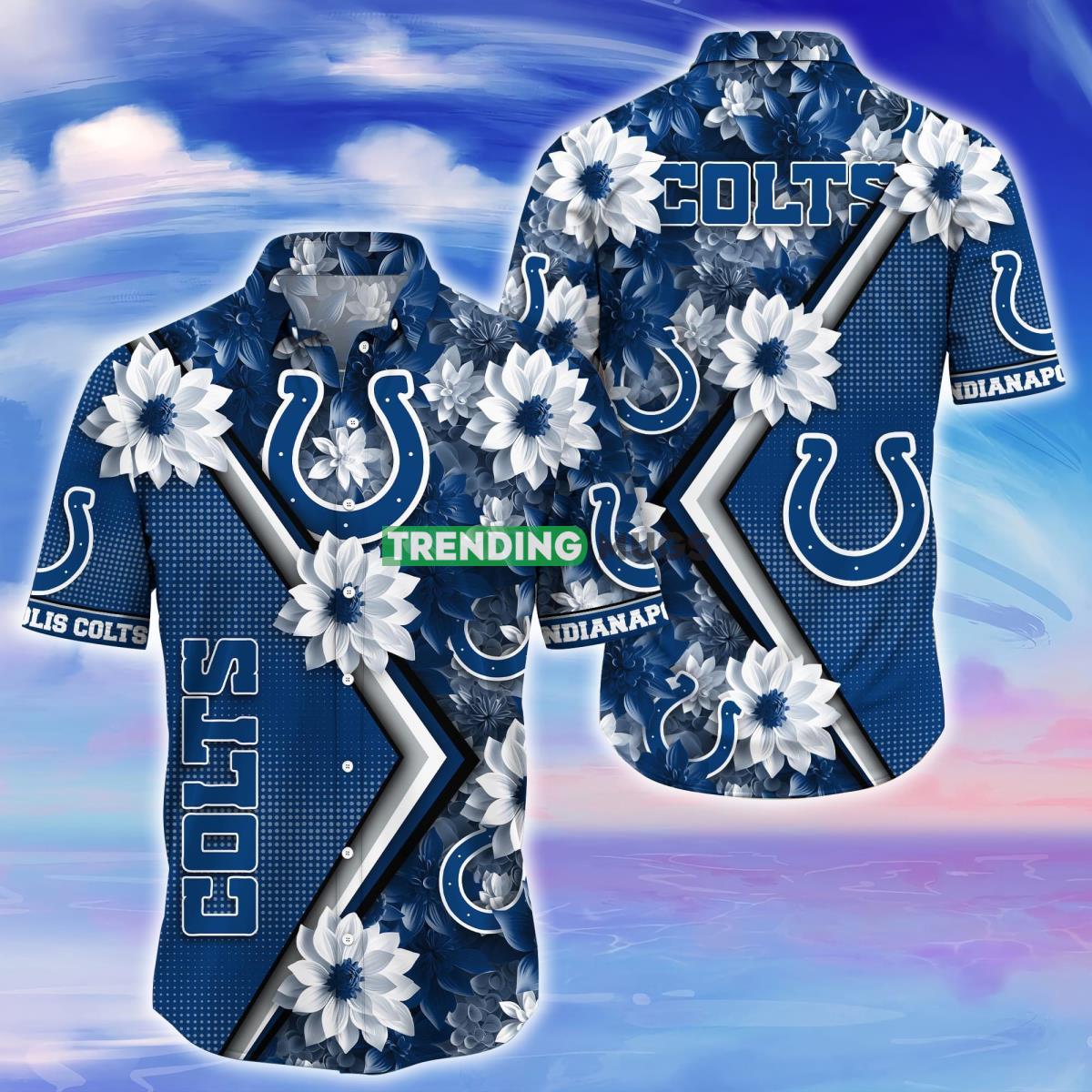 Indianapolis Colts Trending Hawaiian Shirt Gift For Fans Product Photo 1