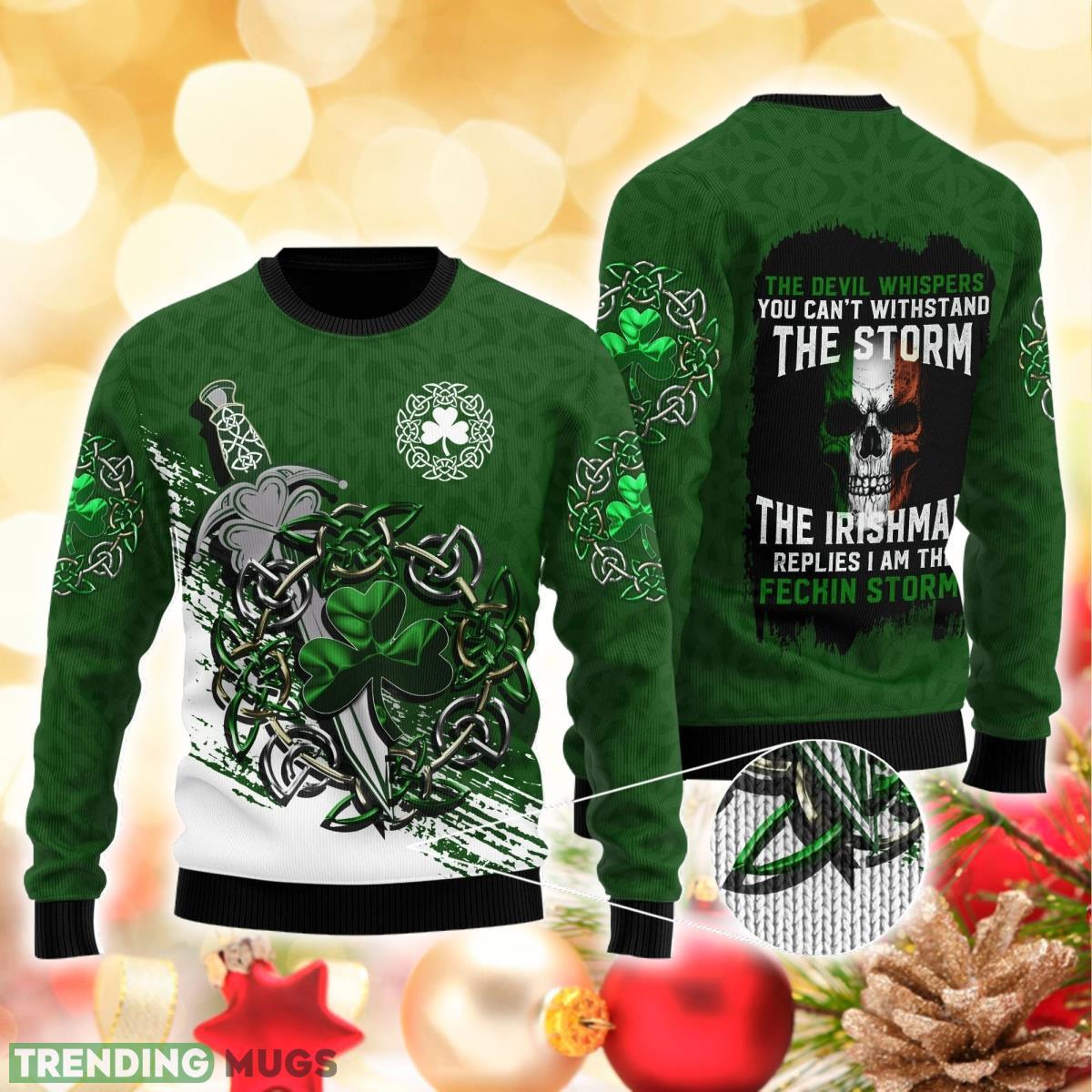 Irish Saint Patrick Day 3D Sweater Ugly Christmas Sweater Style Gift For Men Women Product Photo 1
