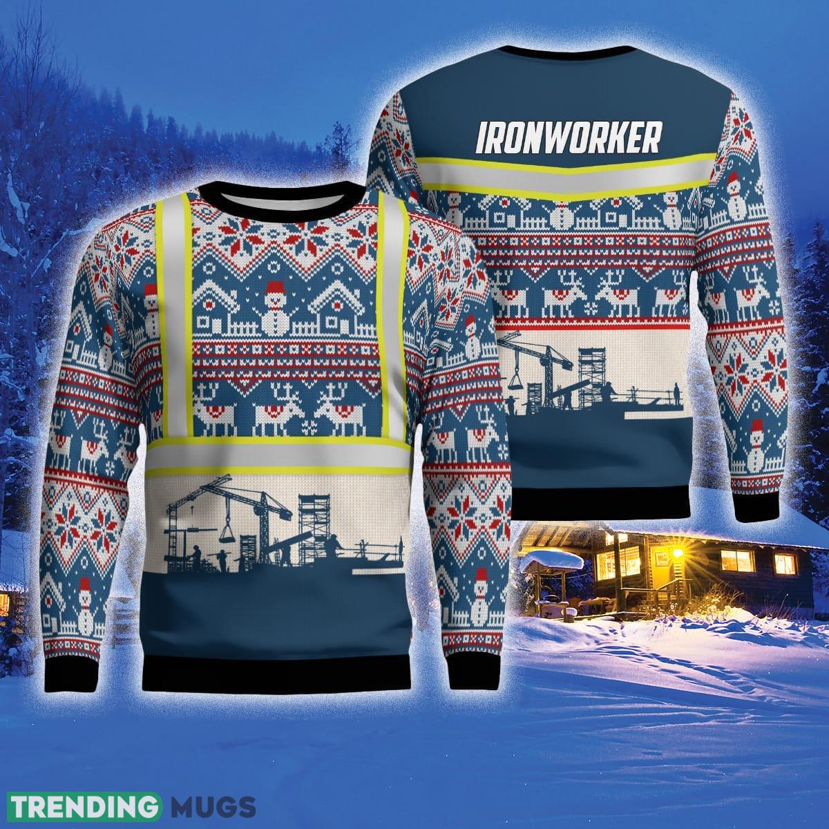 Ironworkers Gift For Ugly Christmas - Ironworkers Ugly Sweater 3D_1 Ironworkers Gift For Ugly Christmas - Ironworkers Ugly Sweater 3D_1