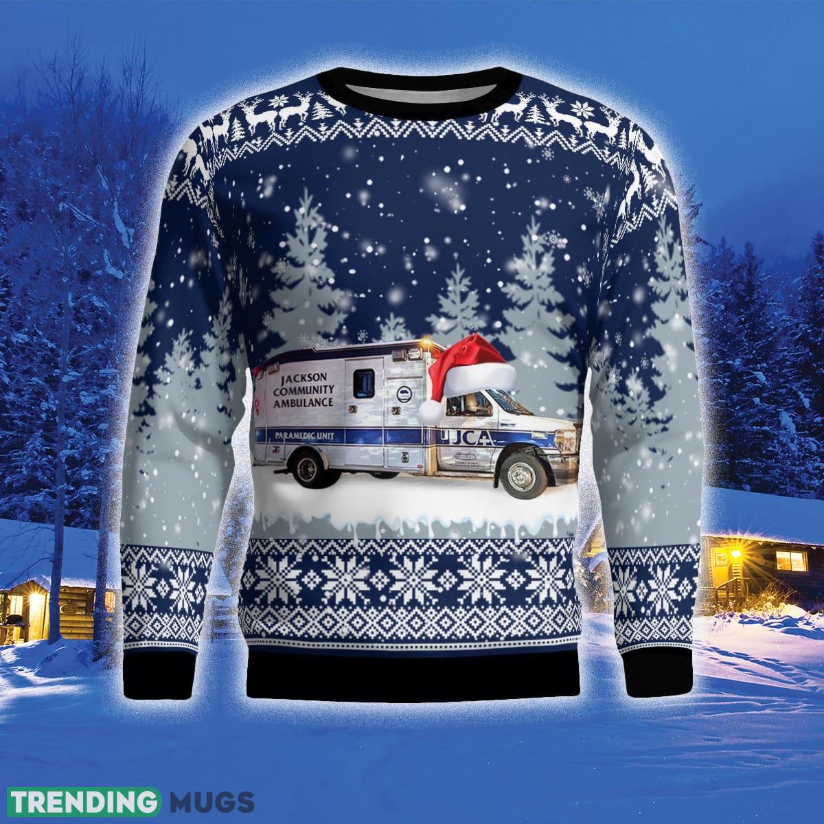 Jackson Michigan Jackson Community Ambulance 3D Sweater Style 8 Gift For Ugly Christmas 3D Sweater Jackson Michigan Jackson Community Ambulance 3D Sweater Style 8 Gift For Ugly Christmas 3D Sweater