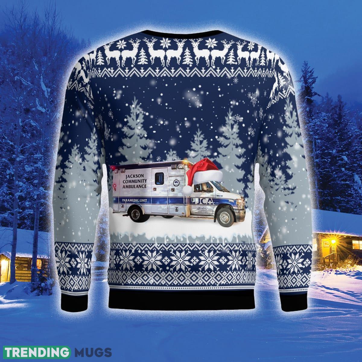 Jackson Michigan Jackson Community Ambulance 3D Sweater Style 8 Gift For Ugly Christmas 3D Sweater Jackson Michigan Jackson Community Ambulance 3D Sweater Style 8 Gift For Ugly Christmas 3D Sweater