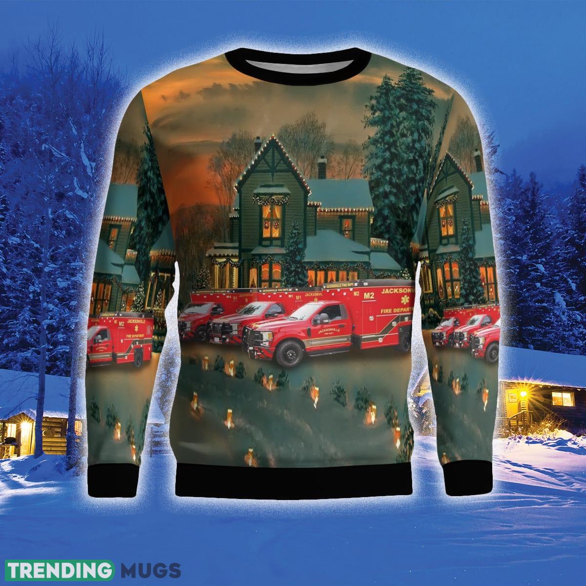 Jacksonville Fire Rescue Department 3D Sweater For Men And Women Gift For Christmas 3D Sweater Jacksonville Fire Rescue Department 3D Sweater For Men And Women Gift For Christmas 3D Sweater
