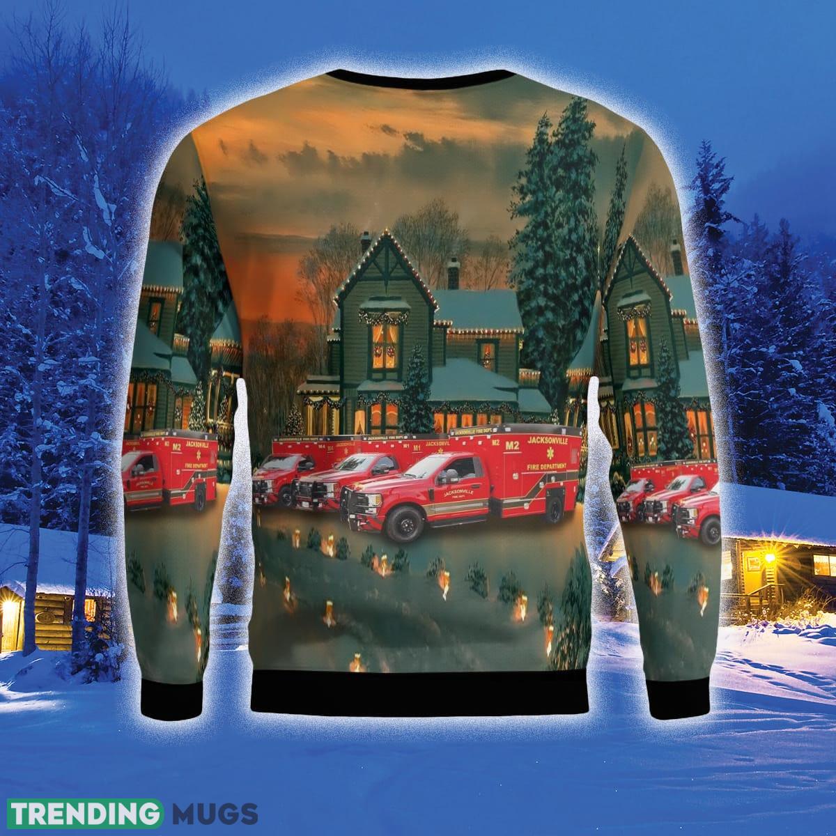 Jacksonville Fire Rescue Department 3D Sweater For Men And Women Gift For Christmas 3D Sweater Jacksonville Fire Rescue Department 3D Sweater For Men And Women Gift For Christmas 3D Sweater