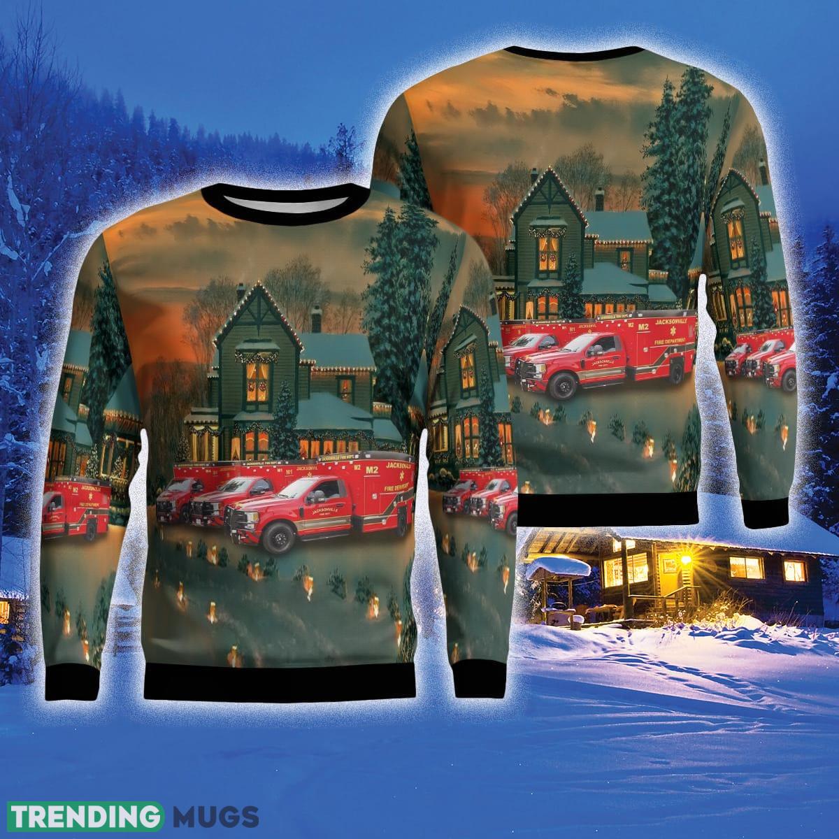 Jacksonville Fire Rescue Department 3D Sweater For Men And Women Gift For Christmas - Jacksonville Fire Rescue Department Christmas Ugly Sweater_1 Jacksonville Fire Rescue Department 3D Sweater For Men And Women Gift For Christmas - Jacksonville Fire Rescue Department Christmas Ugly Sweater_1