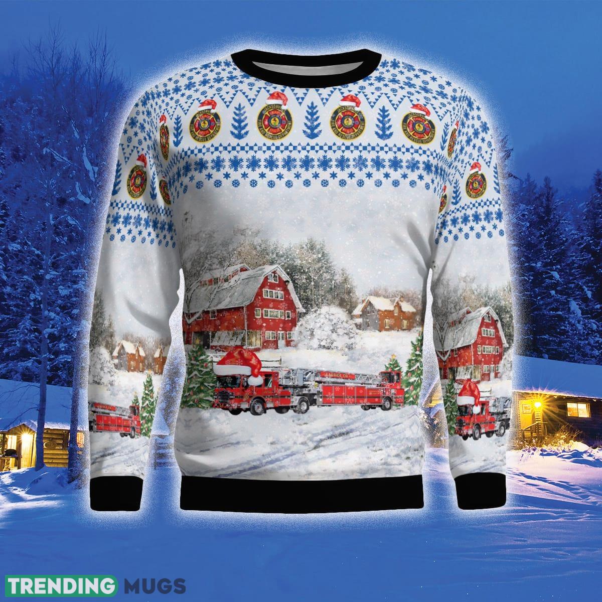 Jacksonville Florida Jacksonville Fire and Rescue Department Ladder 1 3D Sweater For Men And Women Gift For Christmas 3D Sweater Jacksonville Florida Jacksonville Fire and Rescue Department Ladder 1 3D Sweater For Men And Women Gift For Christmas 3D Sweater