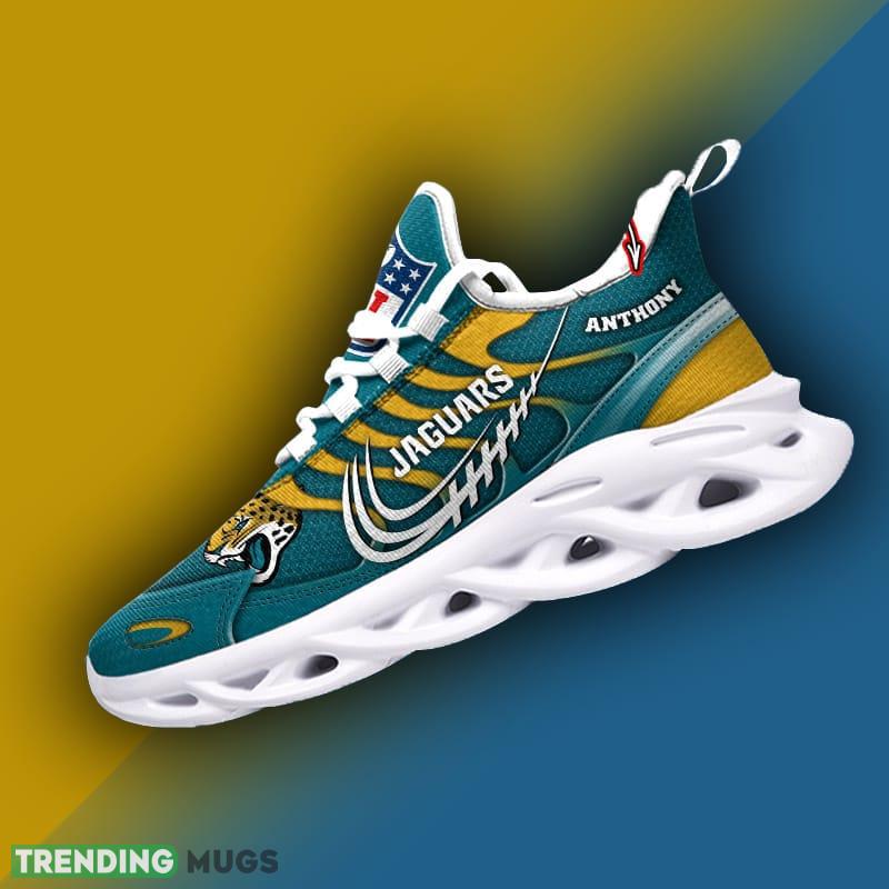 Jacksonville Jaguars NFL New Style Max Soul Shoes Custom Name Gift For Men Women Max Soul Jacksonville Jaguars NFL New Style Max Soul Shoes Custom Name Gift For Men Women Max Soul