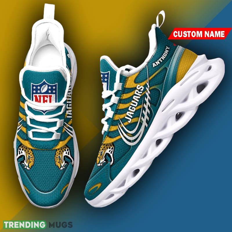 Jacksonville Jaguars NFL New Style Max Soul Shoes Custom Name Gift For Men Women Max Soul Jacksonville Jaguars NFL New Style Max Soul Shoes Custom Name Gift For Men Women Max Soul
