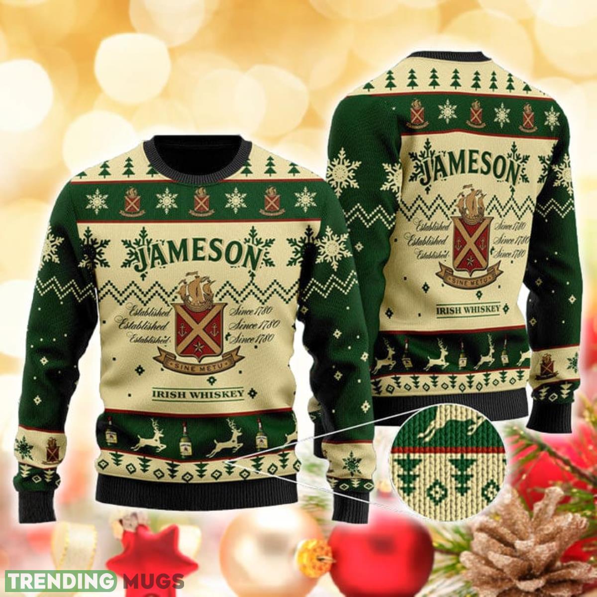 Jameson Irish Whiskey 3D Sweater Ugly Christmas Sweater For Men Women Product Photo 1