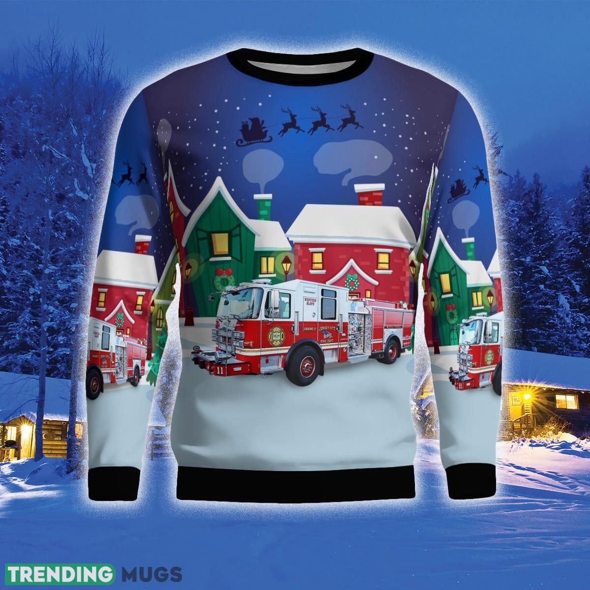 Jersey City Fire Department 3D Sweater For Men And Women Gift For Christmas 3D Sweater Jersey City Fire Department 3D Sweater For Men And Women Gift For Christmas 3D Sweater