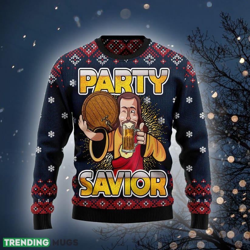 Jesus Party Savior Ugly Christmas Sweater Gift For Men Women - Jesus Party Savior Funny Ugly Christmas Sweater For Men & Women Adult - Christmas Gifts_2 Jesus Party Savior Ugly Christmas Sweater Gift For Men Women - Jesus Party Savior Funny Ugly Christmas Sweater For Men & Women Adult - Christmas Gifts_2
