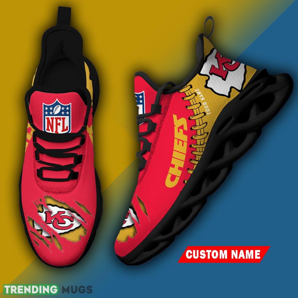 Kansas City Chiefs Chunky Sneakers Custom Name NFL Max Soul Shoes Gift For Fans Max Soul Kansas City Chiefs Chunky Sneakers Custom Name NFL Max Soul Shoes Gift For Fans Max Soul