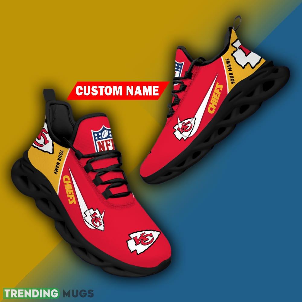 Kansas City Chiefs Custom Name Luxury Brand NFL Max Soul Shoes Gift For Men Women Max Soul Kansas City Chiefs Custom Name Luxury Brand NFL Max Soul Shoes Gift For Men Women Max Soul