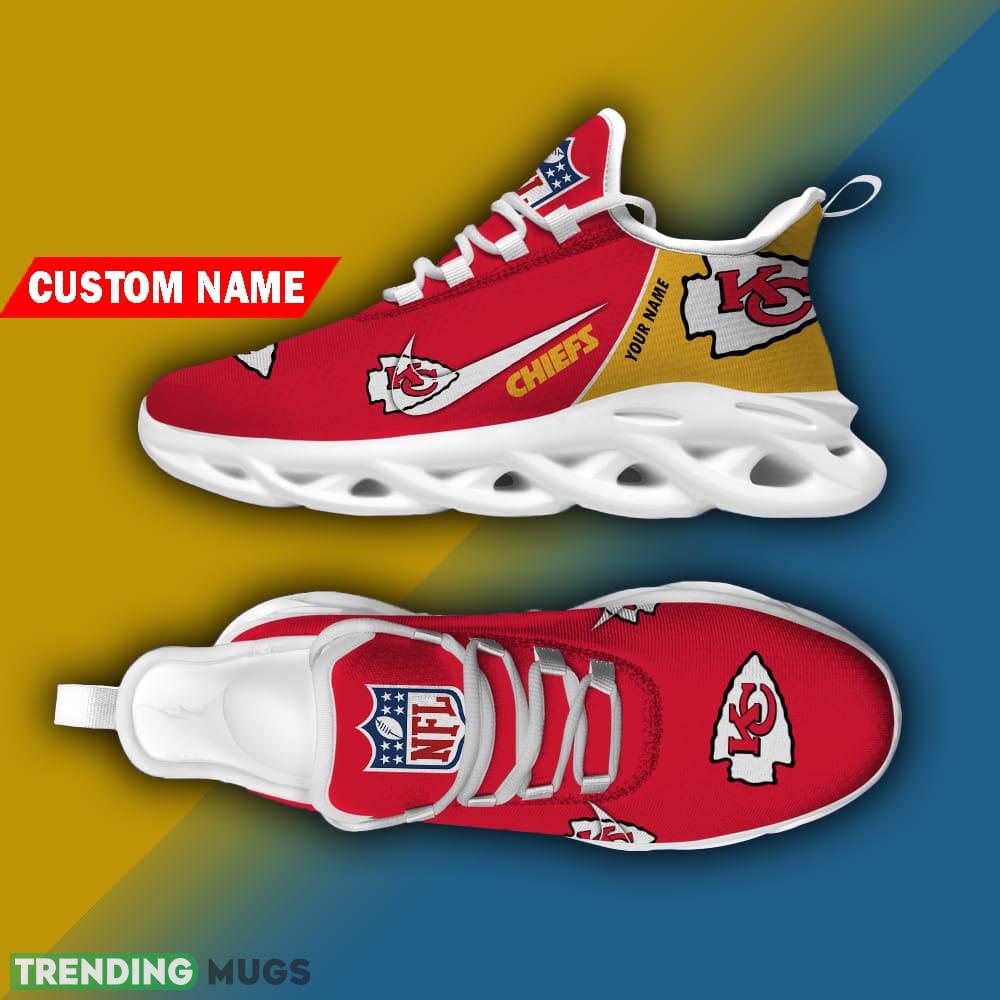 Kansas City Chiefs Custom Name Luxury Brand NFL Max Soul Shoes Gift For Men Women Max Soul Kansas City Chiefs Custom Name Luxury Brand NFL Max Soul Shoes Gift For Men Women Max Soul