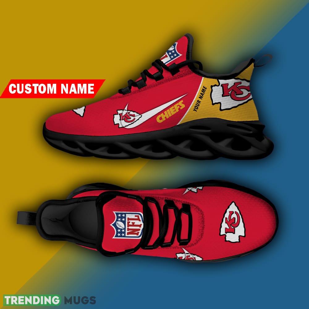 Kansas City Chiefs Custom Name Luxury Brand NFL Max Soul Shoes Gift For Men Women Max Soul Kansas City Chiefs Custom Name Luxury Brand NFL Max Soul Shoes Gift For Men Women Max Soul