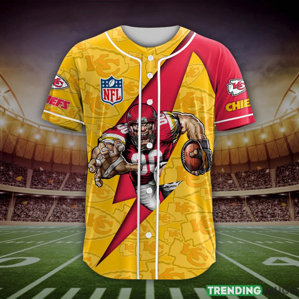 Kansas City Chiefs NFL Custom Name Baseball Jersey Shirt Gift For Men And Women Fans Football Jersey Kansas City Chiefs NFL Custom Name Baseball Jersey Shirt Gift For Men And Women Fans Football Jersey
