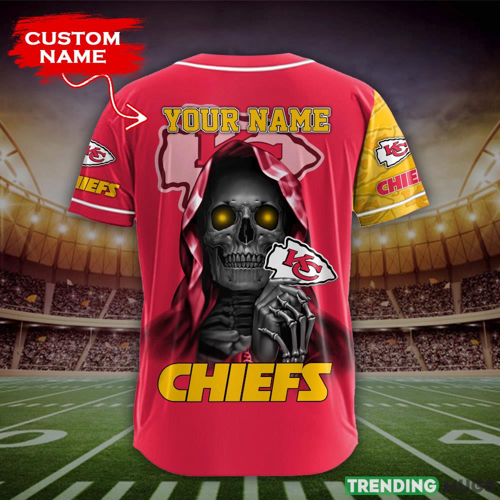 Kansas City Chiefs NFL Custom Name Baseball Jersey Shirt Gift For Men And Women Fans Football Jersey Kansas City Chiefs NFL Custom Name Baseball Jersey Shirt Gift For Men And Women Fans Football Jersey