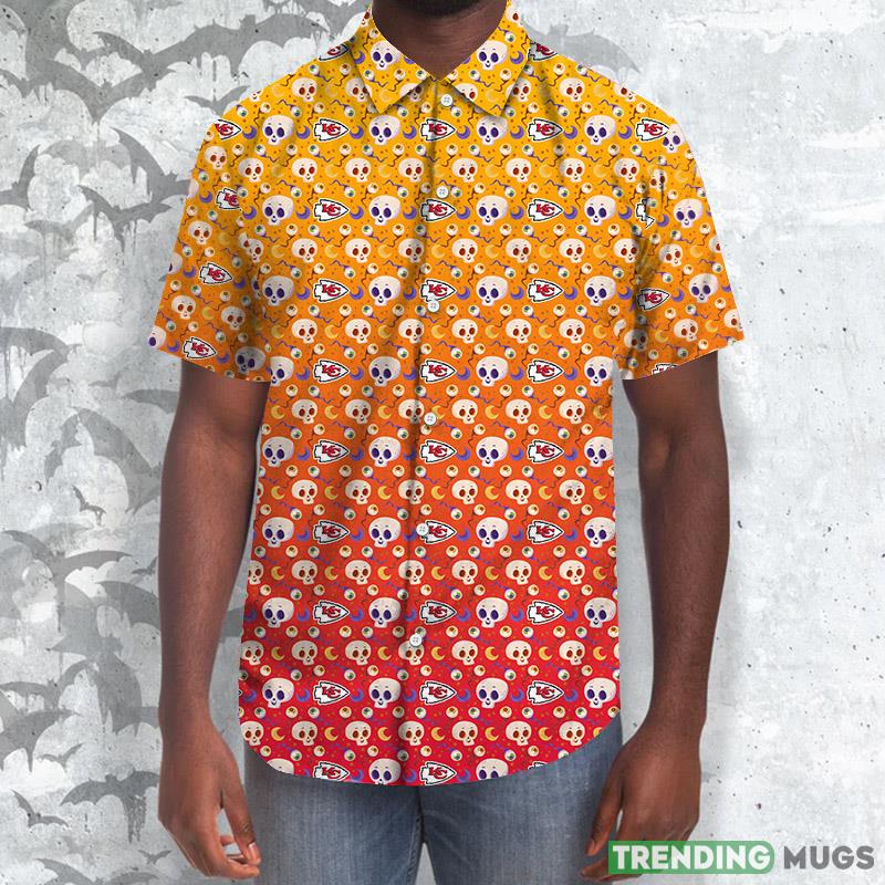 Kansas City Chiefs Skull NFL Hawaii Shirt For Men And Women Gift Hawaiian Shirt Fans - Kansas City Chiefs Skull NFL Hawaiian Shirt_1 Kansas City Chiefs Skull NFL Hawaii Shirt For Men And Women Gift Hawaiian Shirt Fans - Kansas City Chiefs Skull NFL Hawaiian Shirt_1