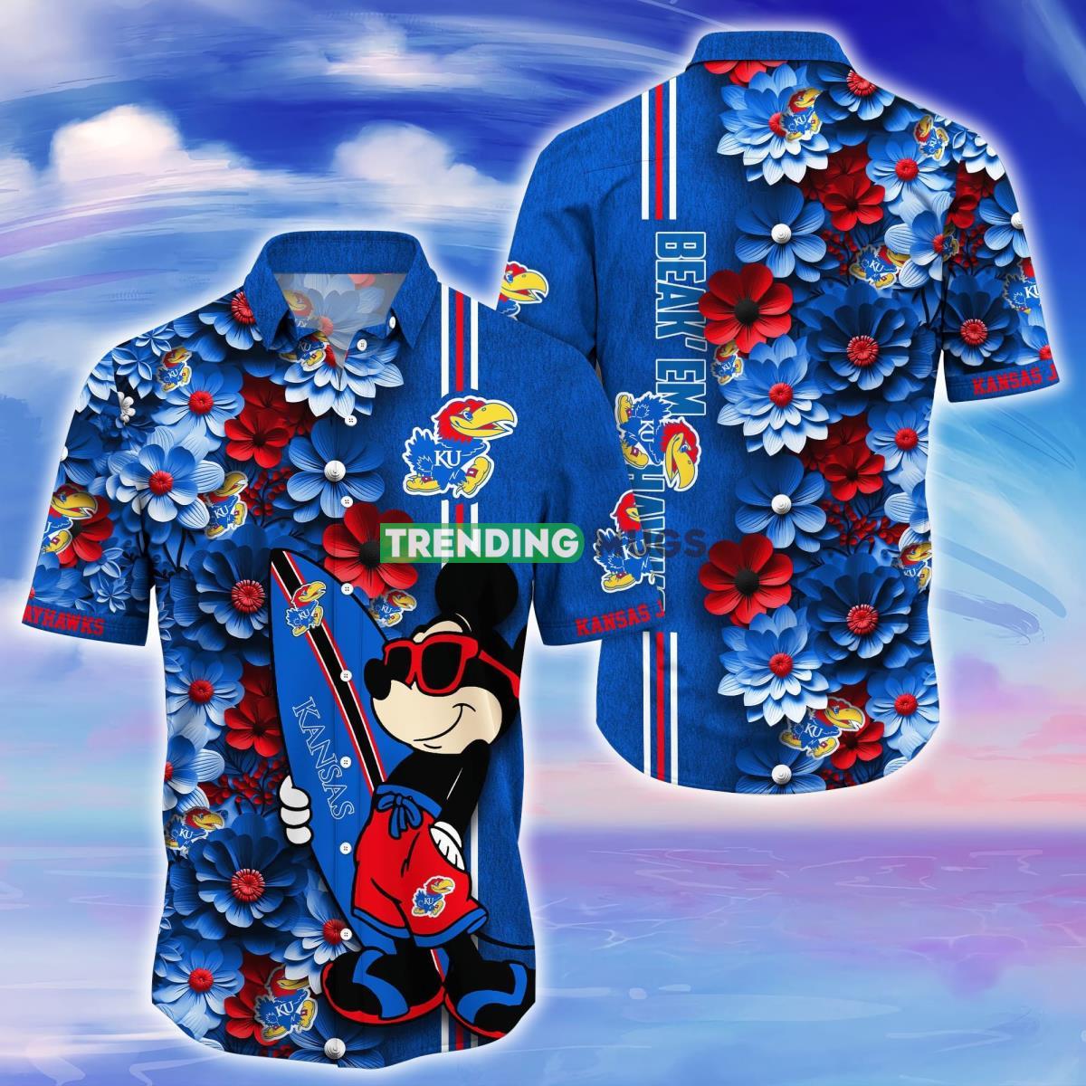 Kansas Jayhawks Trending Hawaiian Shirt Best Gift For Fans Product Photo 1 Kansas Jayhawks Trending Hawaiian Shirt Best Gift For Fans Product Photo 1