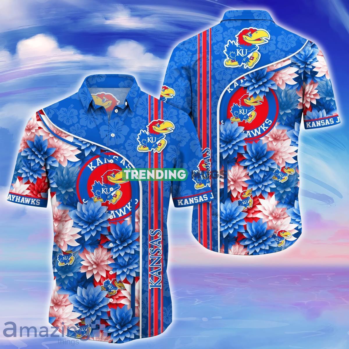 Kansas Jayhawks Trending Hawaiian Shirt For Men Women Product Photo 1